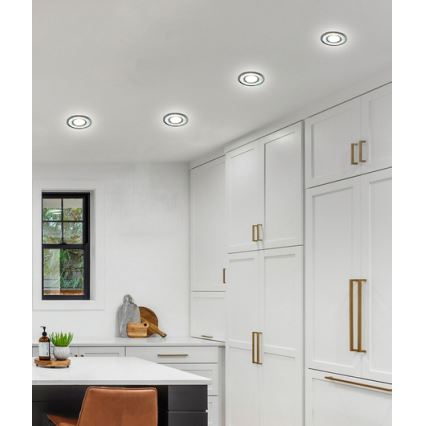 LED ugradna svetiljka EYE 1xGU10/50W + LED/3W/230V