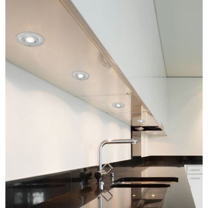 LED ugradna svetiljka EYE 1xGU10/50W + LED/3W/230V