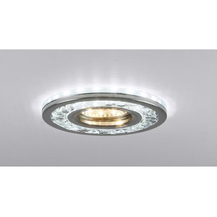 LED ugradna svetiljka EYE 1xGU10/50W + LED/3W/230V