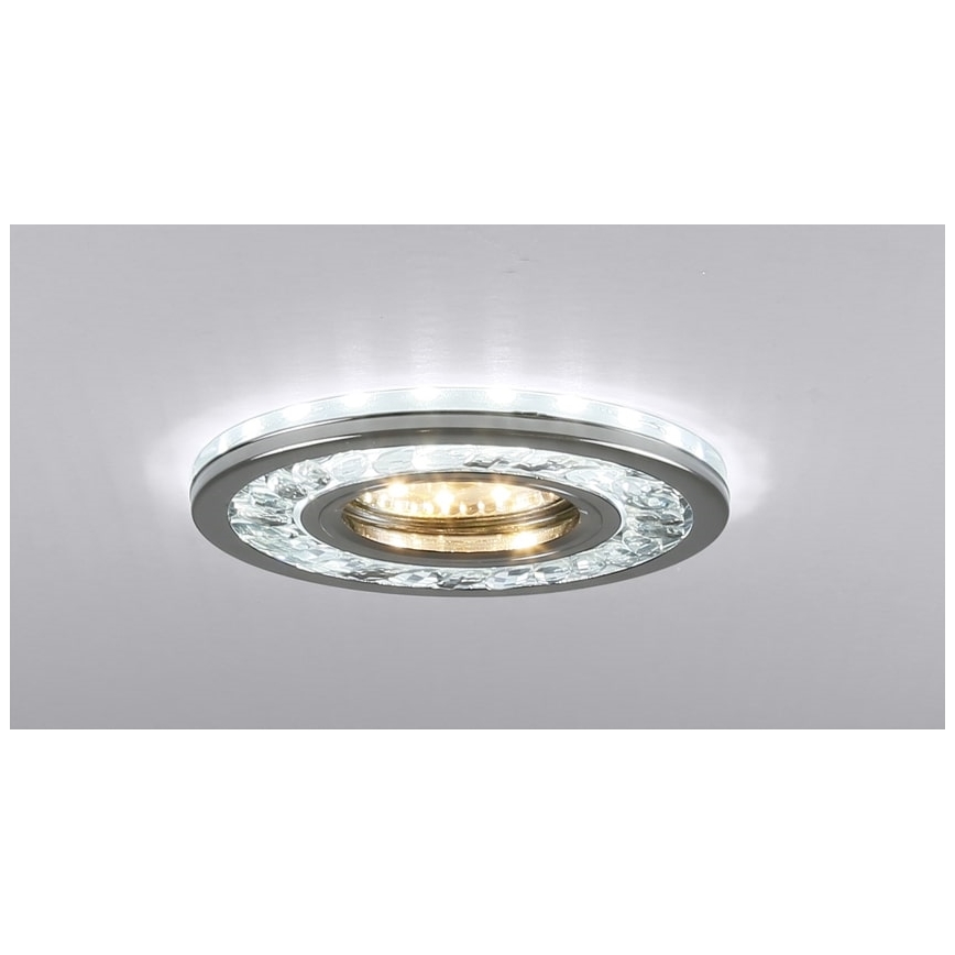 LED ugradna svetiljka EYE 1xGU10/50W + LED/3W/230V