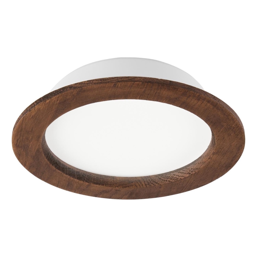 LED ugradna svetiljka WOODY SPOT LED/16,5W/230V 4000K trešnja, prečnik 18,5 cm