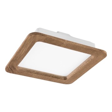 LED ugradna svetiljka WOODY SPOT LED/17W/230V 3000K orah 18,5x18,5 cm