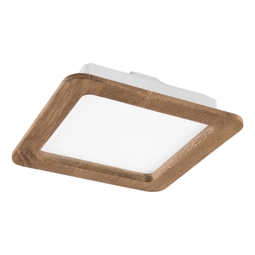 LED ugradna svetiljka WOODY SPOT LED/17W/230V 3000K orah 18,5x18,5 cm