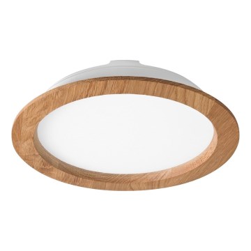 LED ugradna svetiljka WOODY SPOT LED/23,5W/230V 4000K hrast, prečnik 23,5 cm