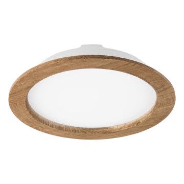 LED ugradna svetiljka WOODY SPOT LED/23,5W/230V 4000K orah, prečnik 23,5 cm