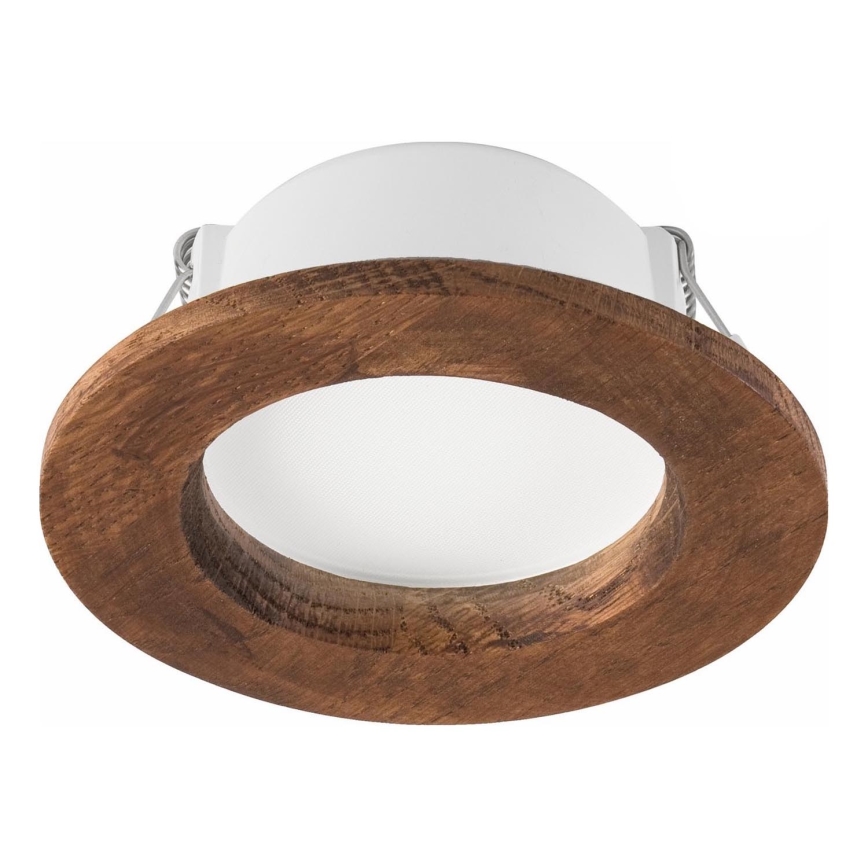 LED ugradna svetiljka WOODY SPOT LED/5,5W/230V 4000K trešnja, prečnik 10 cm