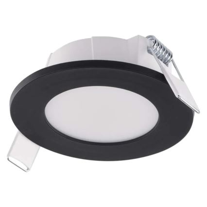 LED kupatilska ugradna svetiljka LORI LED/4,5W/230V IP65 2700/4000K Ø 8,5 cm crna