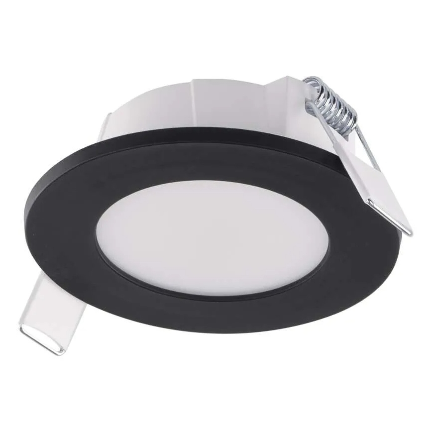 LED kupatilska ugradna svetiljka LORI LED/4,5W/230V IP65 2700/4000K Ø 8,5 cm crna