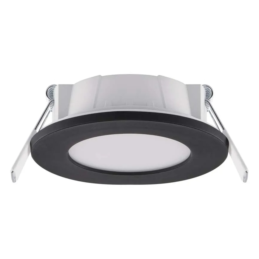 LED kupatilska ugradna svetiljka LORI LED/4,5W/230V IP65 2700/4000K Ø 8,5 cm crna