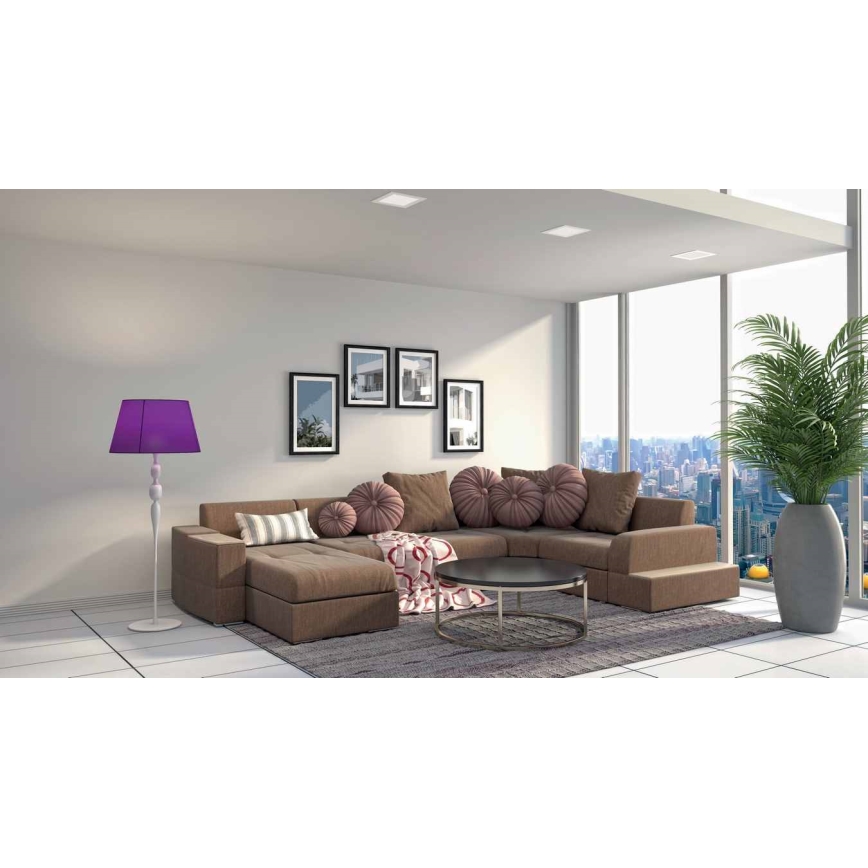 LED ugradno stropno svetlo VEGA LED/12W/230V 2900/3900/5800K 17,5x17,5 cm belo