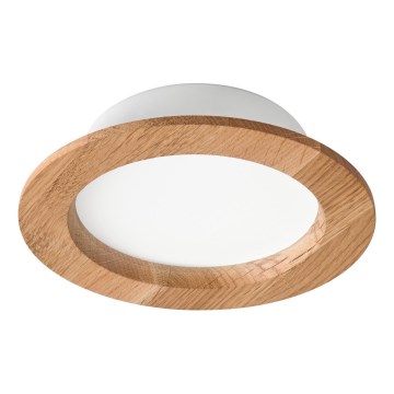LED ugradno svetlo WOODY SPOT LED/12,5W/230V 3000K hrast prečnik 16 cm