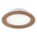 LED ugradno svetlo WOODY SPOT LED/16,5W/230V 4000K orah preč. 18,5 cm