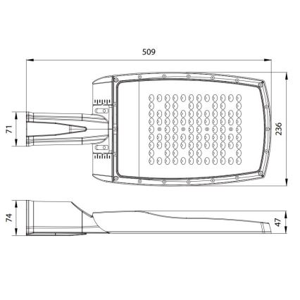 LED ulična lampa NOVUM PLUS LED/100W/230V IP65