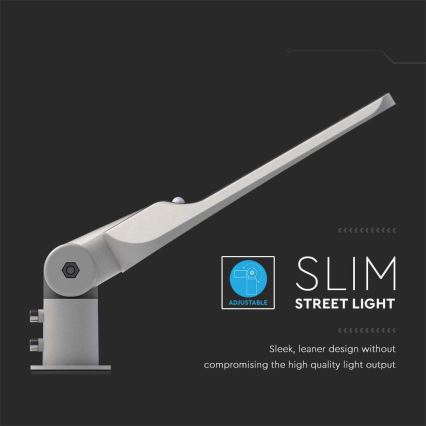 LED ulična lampa sa senzorom sumraka SAMSUNG čip LED/100W/230V 6500K IP65 siva