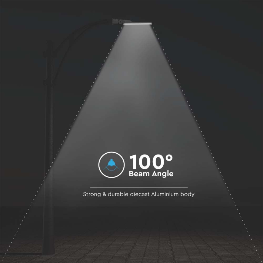 LED ulična lampa SAMSUNG čip LED/50W/230V 6500K IP65 siva