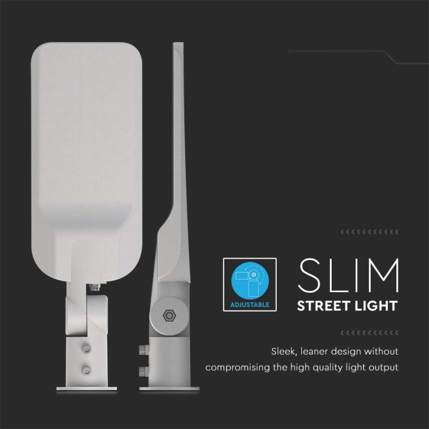 LED ulična lampa SAMSUNG čip LED/50W/230V 6500K IP65 siva