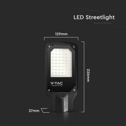 LED Ulična svetiljka LED/30W/230V 4000K IP65