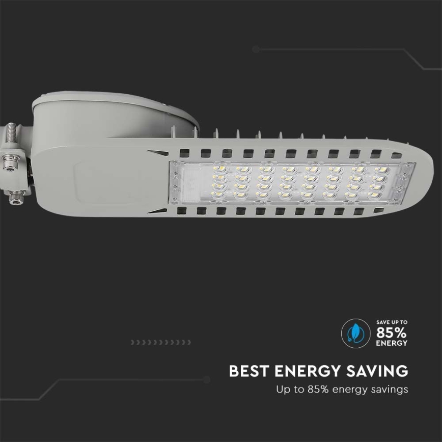 LED Ulična svetiljka SAMSUNG CHIP LED/50W/230V 6500K sivo