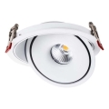LED Uvučeni reflektor LED/12W/230V 3000/4000/6400K pr. 12 cm bela