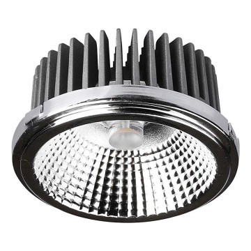 LED Uvučeni reflektor LED/20W/230V 4000K 40°/20° pr. 11 cm sjajni krom