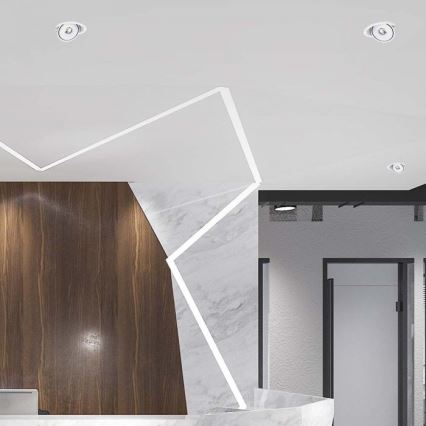 LED Uvučeni reflektor LED/28W/230V 3000/4000/6400K pr. 20 cm bela