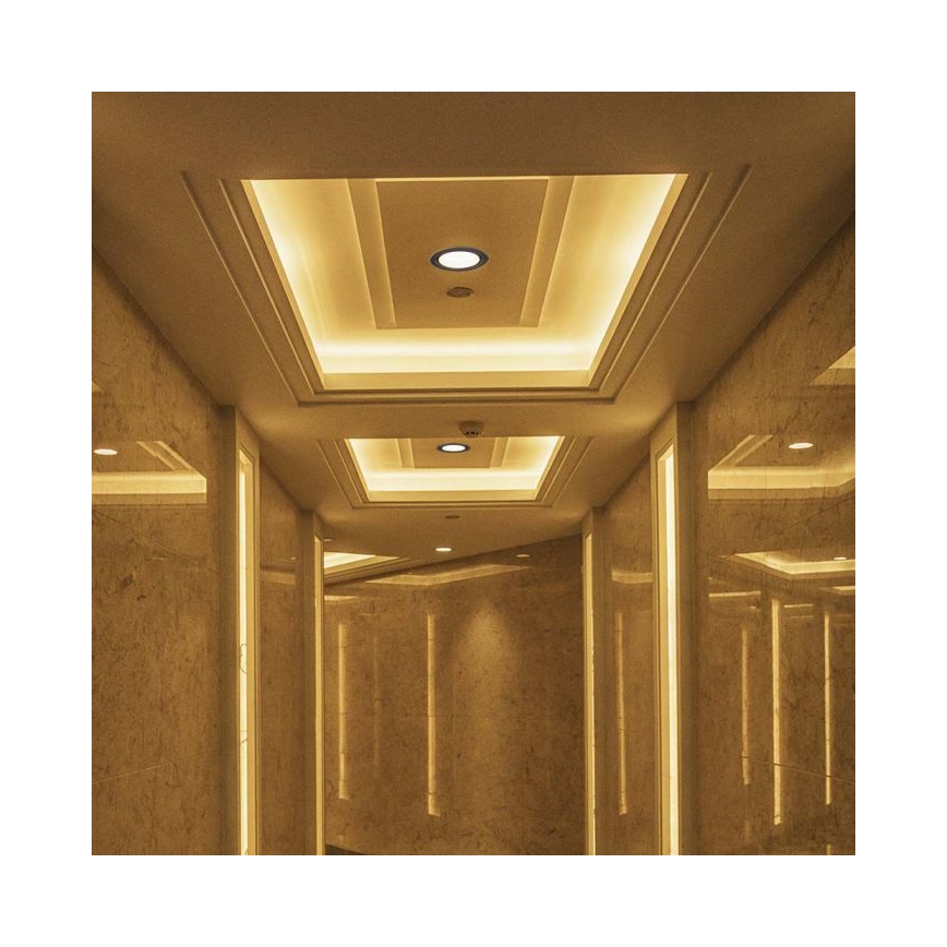 LED Uvučeni reflektor LED/28W/230V 3000/4000/6400K pr. 20 cm crno
