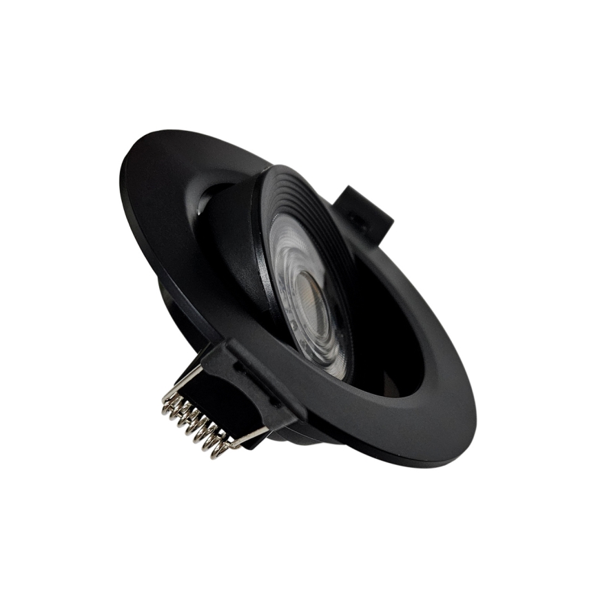 LED Ugradbena/nadgradna reflektorska lampa 2u1 LED/5W/230V 4200K pr. 9,3 cm crno