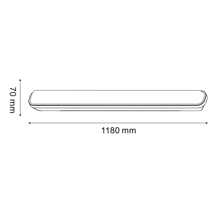 LED Vanjska fluorescentna svjetiljka LED/20W/230V IP65