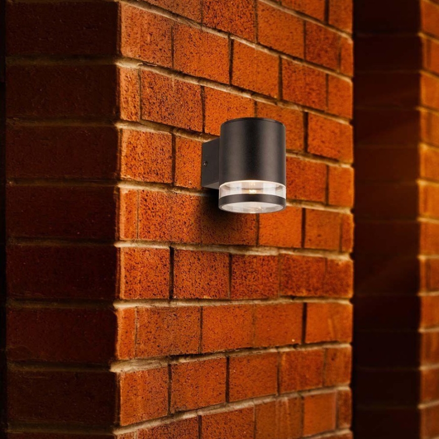 LED Vanjska solarna zidna Lampa sa senzorom LED/1W/3,7V 3000K IP54 crno