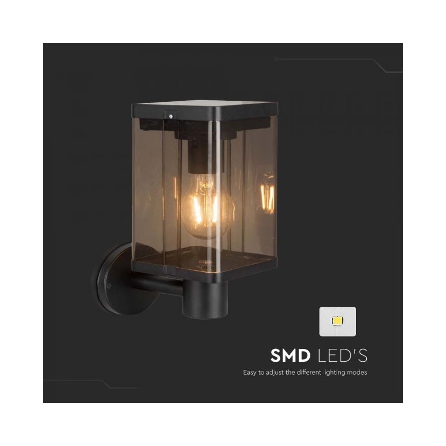 LED Vanjska solarna zidna Lampa sa senzorom LED/2,5W/3,7V 3000K IP54