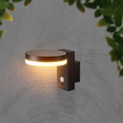 LED Vanjska solarna zidna Lampa sa senzorom LED/5,5W/3,7V 3000K IP54