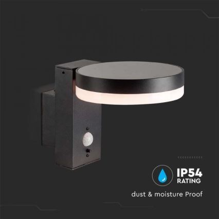 LED Vanjska solarna zidna Lampa sa senzorom LED/5,5W/3,7V 3000K IP54