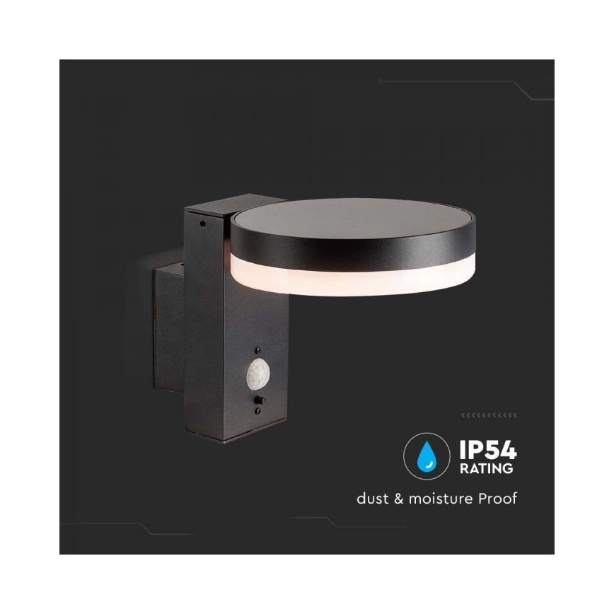 LED Vanjska solarna zidna Lampa sa senzorom LED/5,5W/3,7V 3000K IP54