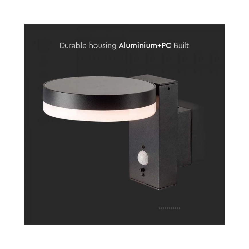 LED Vanjska solarna zidna Lampa sa senzorom LED/5,5W/3,7V 3000K IP54