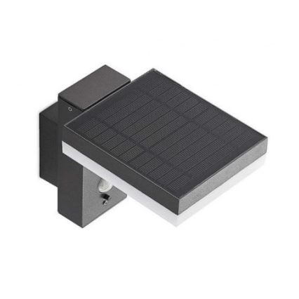 LED Vanjska solarna zidna Lampa sa senzorom LED/5,5W/3,7V 3000K IP54
