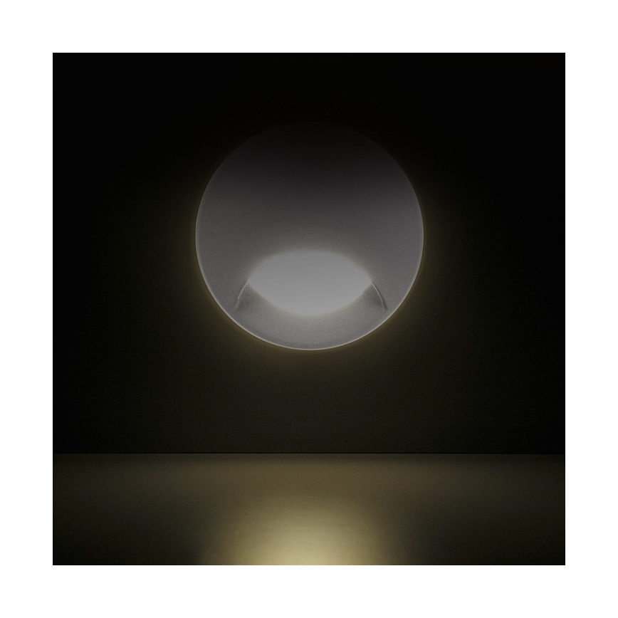 LED Vanjska ugradbeni stubišna lampa Q1 LED/3W/230V IP44