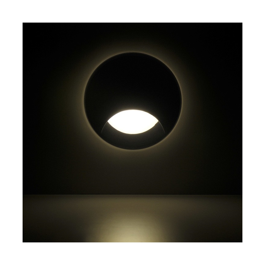 LED Vanjska ugradbeni stubišna lampa Q1 LED/3W/230V IP44