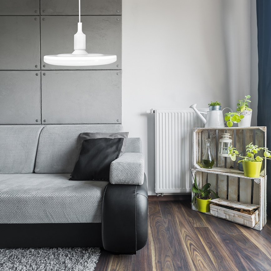 LED Viseća lampa KIKI 1xE27/10W/230V bela