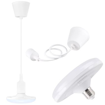 LED Viseća lampa KIKI 1xE27/10W/230V bela