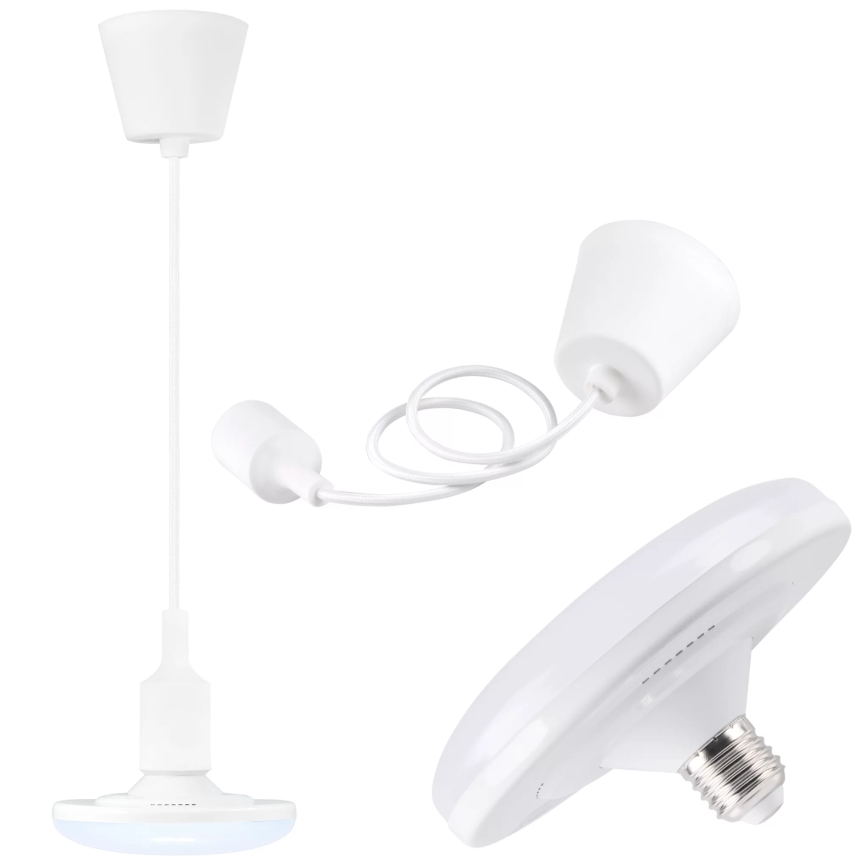 LED Viseća lampa KIKI 1xE27/10W/230V bela