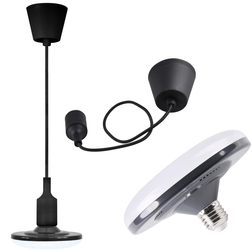 LED Viseća lampa KIKI 1xE27/10W/230V crno