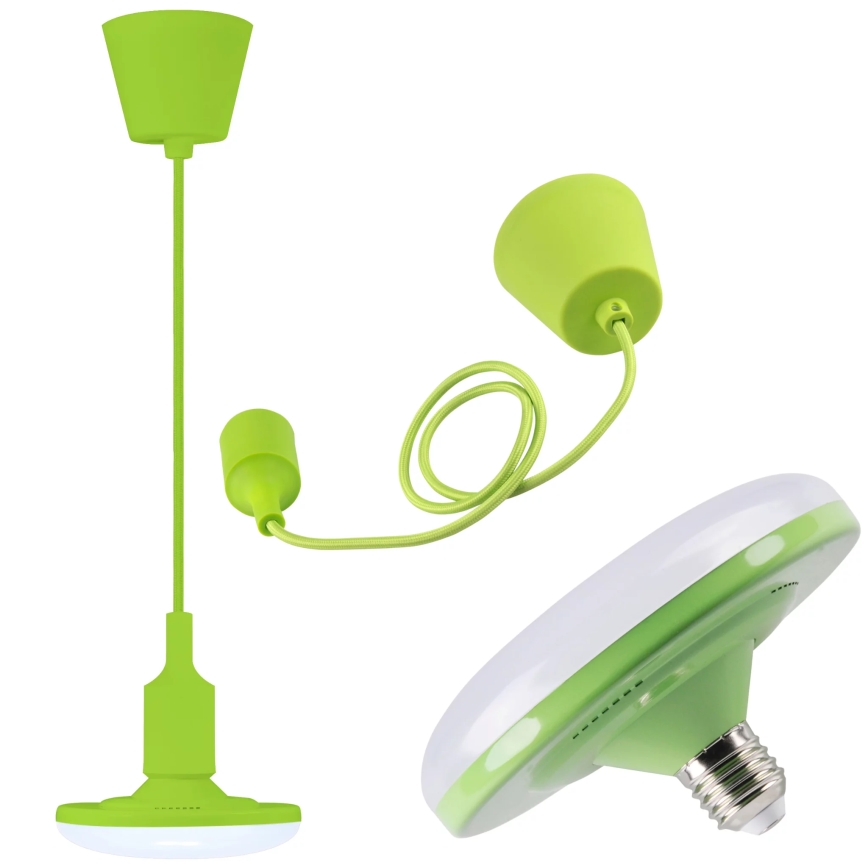 LED Viseća lampa KIKI 1xE27/10W/230V zeleno