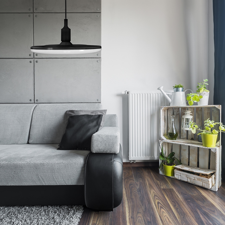 LED Viseća lampa KIKI 1xE27/15W/230V crno