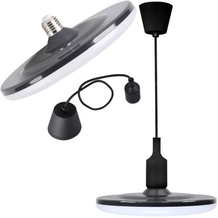 LED Viseća lampa KIKI 1xE27/15W/230V crno