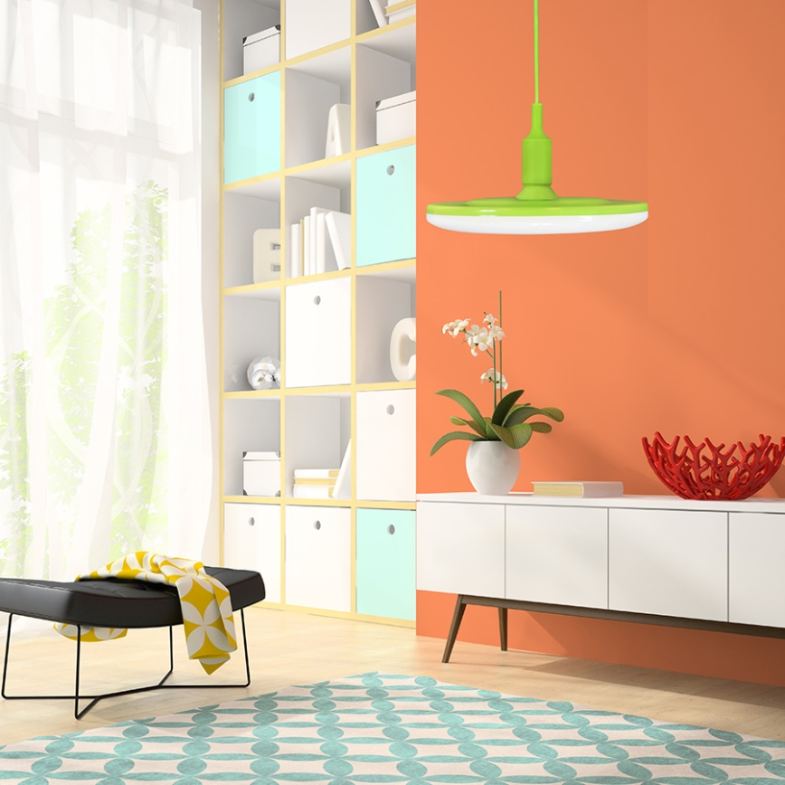 LED Viseća lampa KIKI 1xE27/15W/230V zeleno