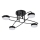 LED Viseći luster 4xLED/7W/230V crno