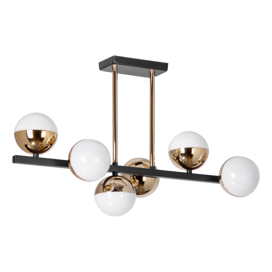 LED Viseći luster 6xLED/7W/230V zlatna/crno