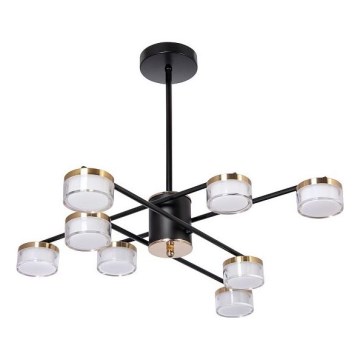 LED Viseći luster 8xLED/6W/230V 3000-6500K pr. 68 cm zlatna/crno