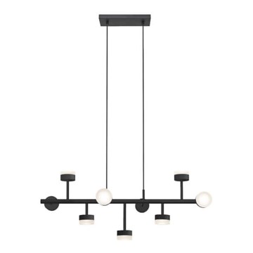 LED Viseći luster COMFORT 9xLED/5W/230V crno