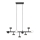 LED Viseći luster COMFORT 9xLED/5W/230V crno